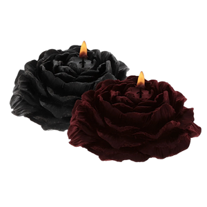 Taboom Rose Bondage Clandes - 2 candele a forma di rosa per il waxing