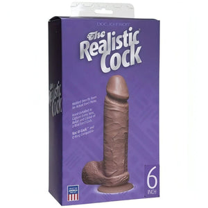 The Realistic Cock 6″ - Mulatto
