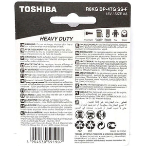 Toshiba Pile Stilo Formato AA 15V - Confezione da 4 Pezzi