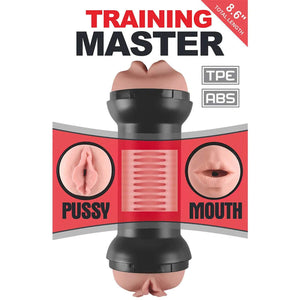 Training Master Double Side Stroker Pussy and Mouth Flesh