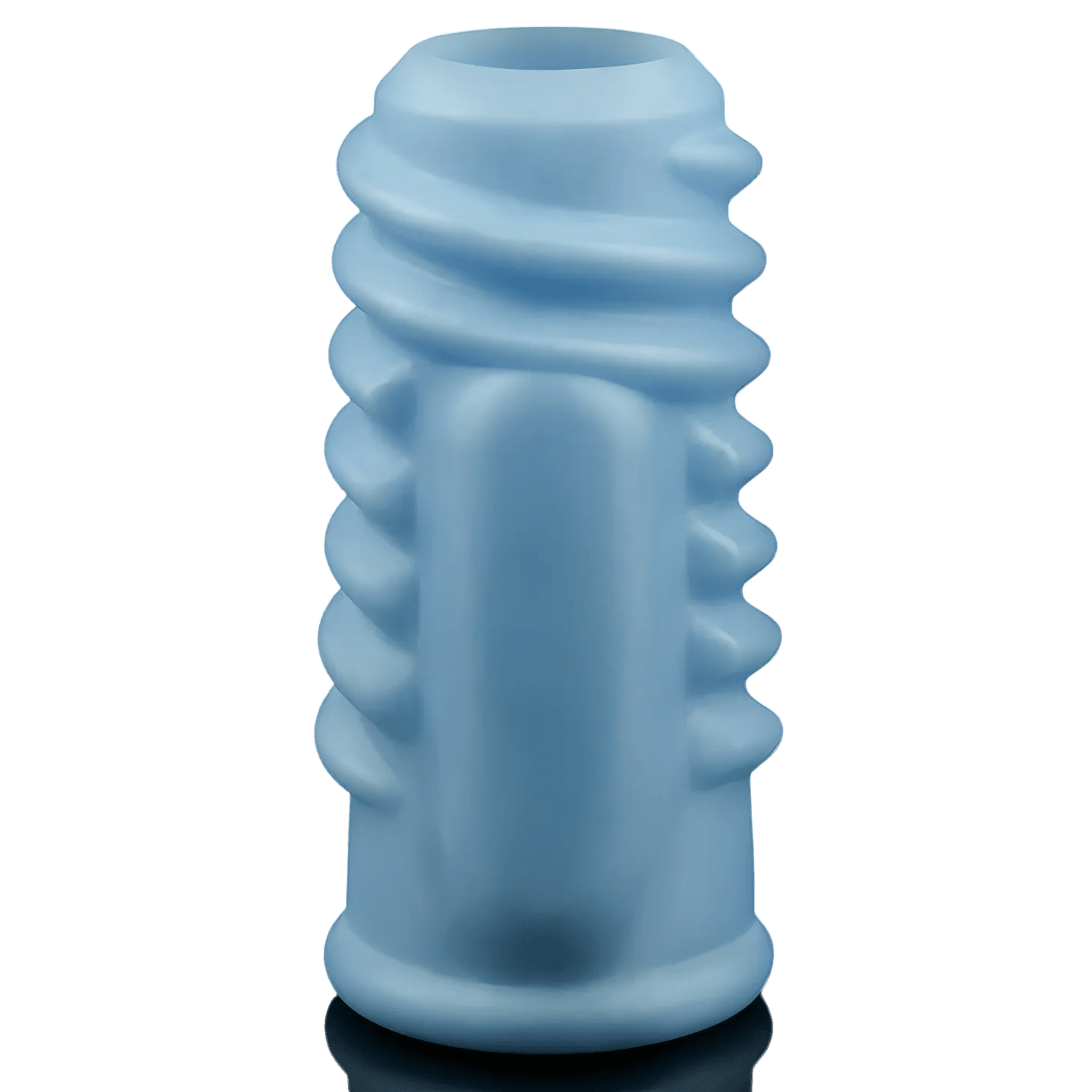 Vibrating Spiral Knights Guaina Fallica Stimolante con Vibrazione - Azzurro