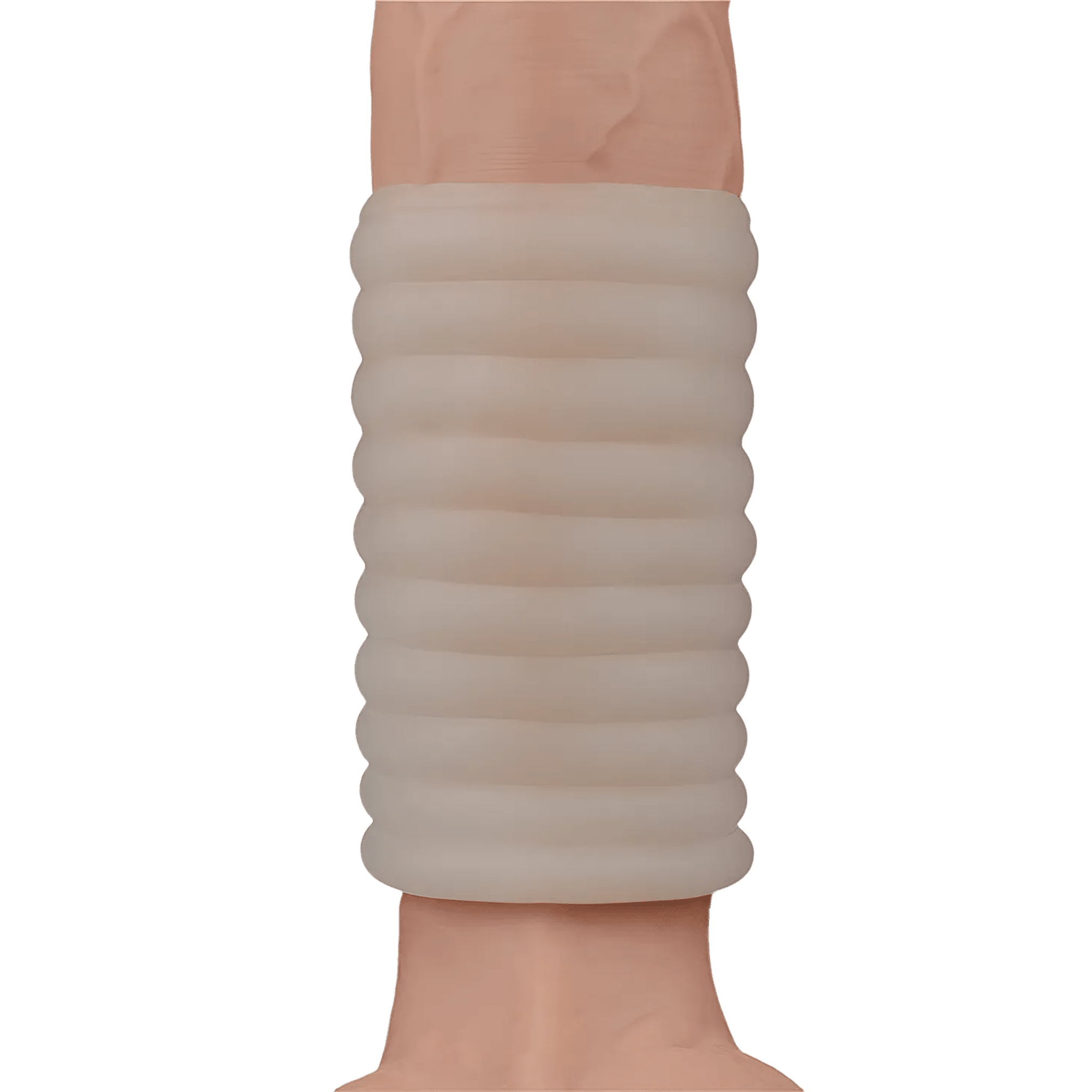 Vibrating Wave Knights Guaina Fallica Stimolante con Vibrazione - Bianco