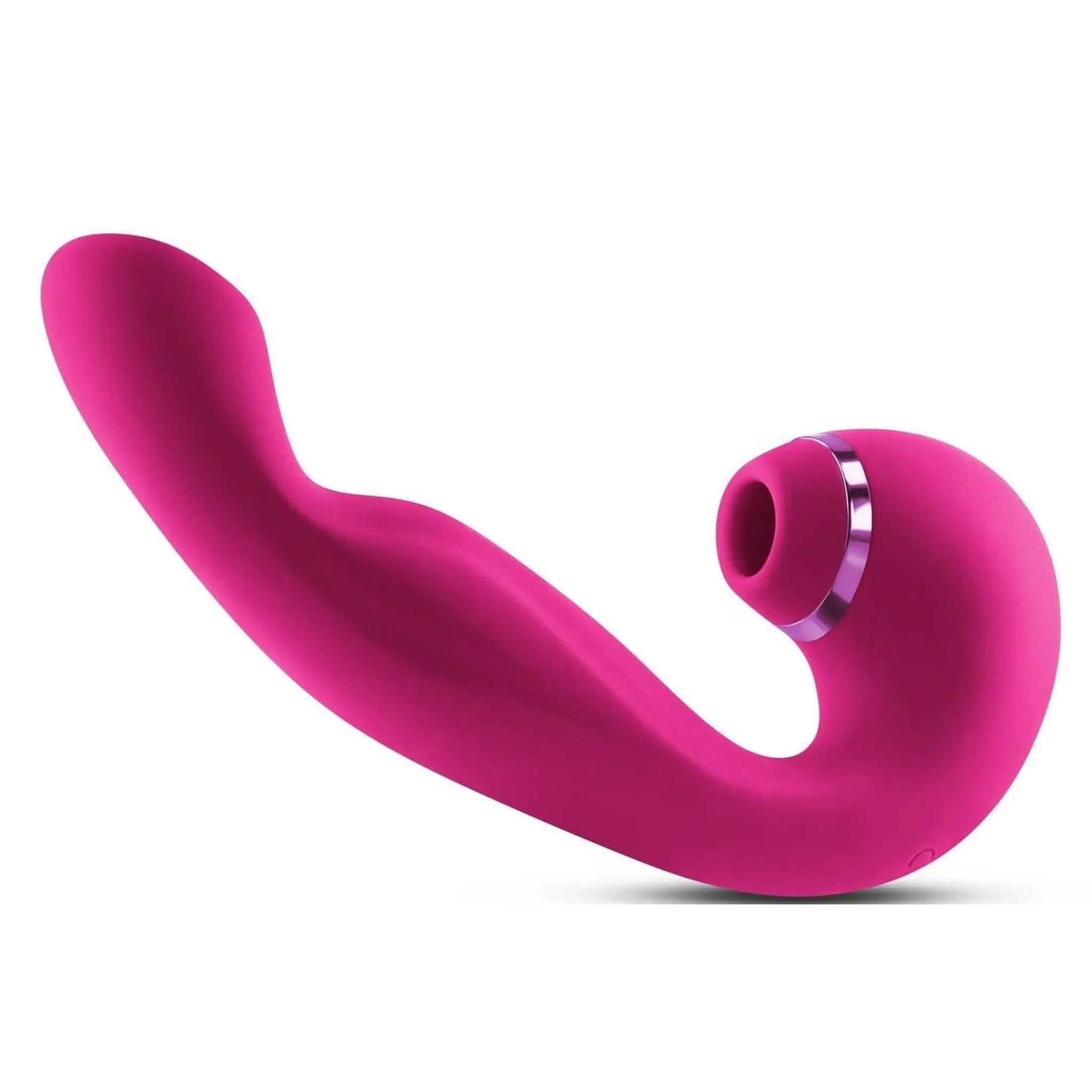 Vibratore Multifunzione Vibra e Succhia - Rosa