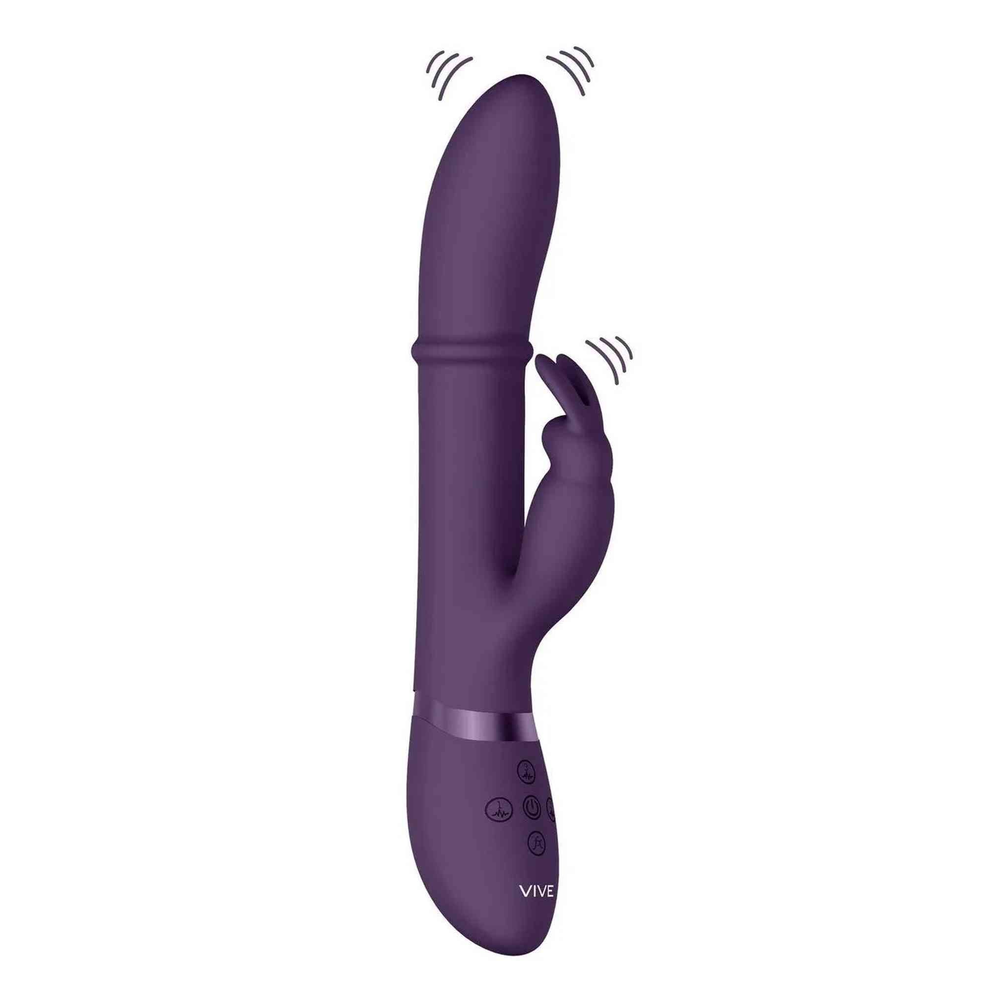 Vibratore Rabbit con anello Sali e Scendi