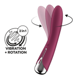 Satisfyer Spinning Vibe 1 rosso: vibratore rotante punto G