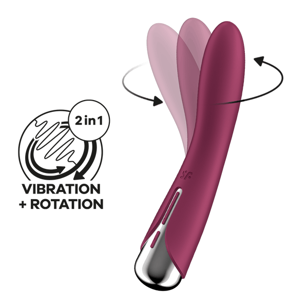 Satisfyer Spinning Vibe 1 rosso: vibratore rotante punto G