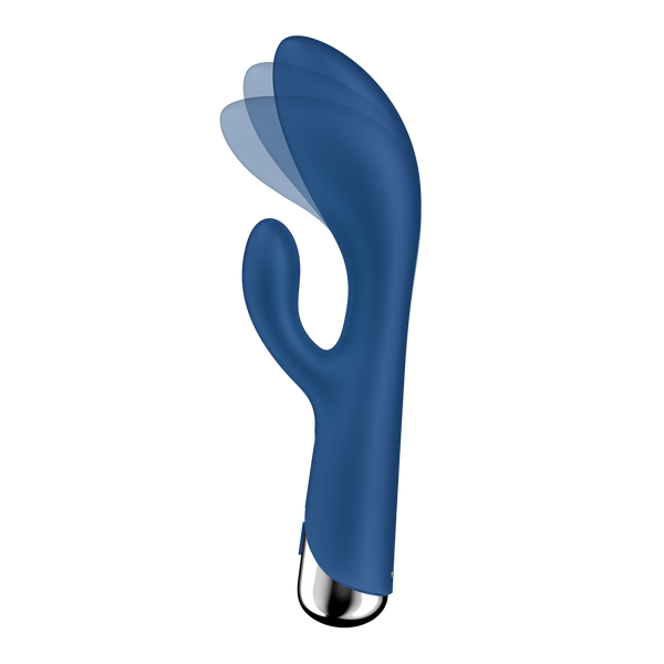 Satisfyer Spinning Rabbit 1 blu: vibratore rabbit rotante