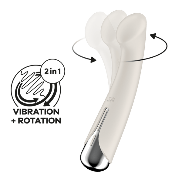 Satisfyer Spinning G-Spot 1 beige: vibratore rotante punto G