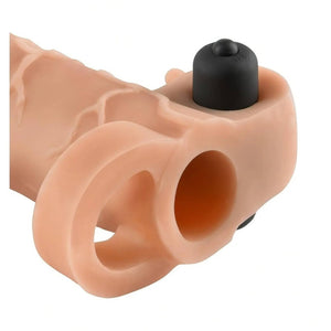 1" Fantasy X-Tensions Guaina Fallica Vibrante con stimolatore clitorideo