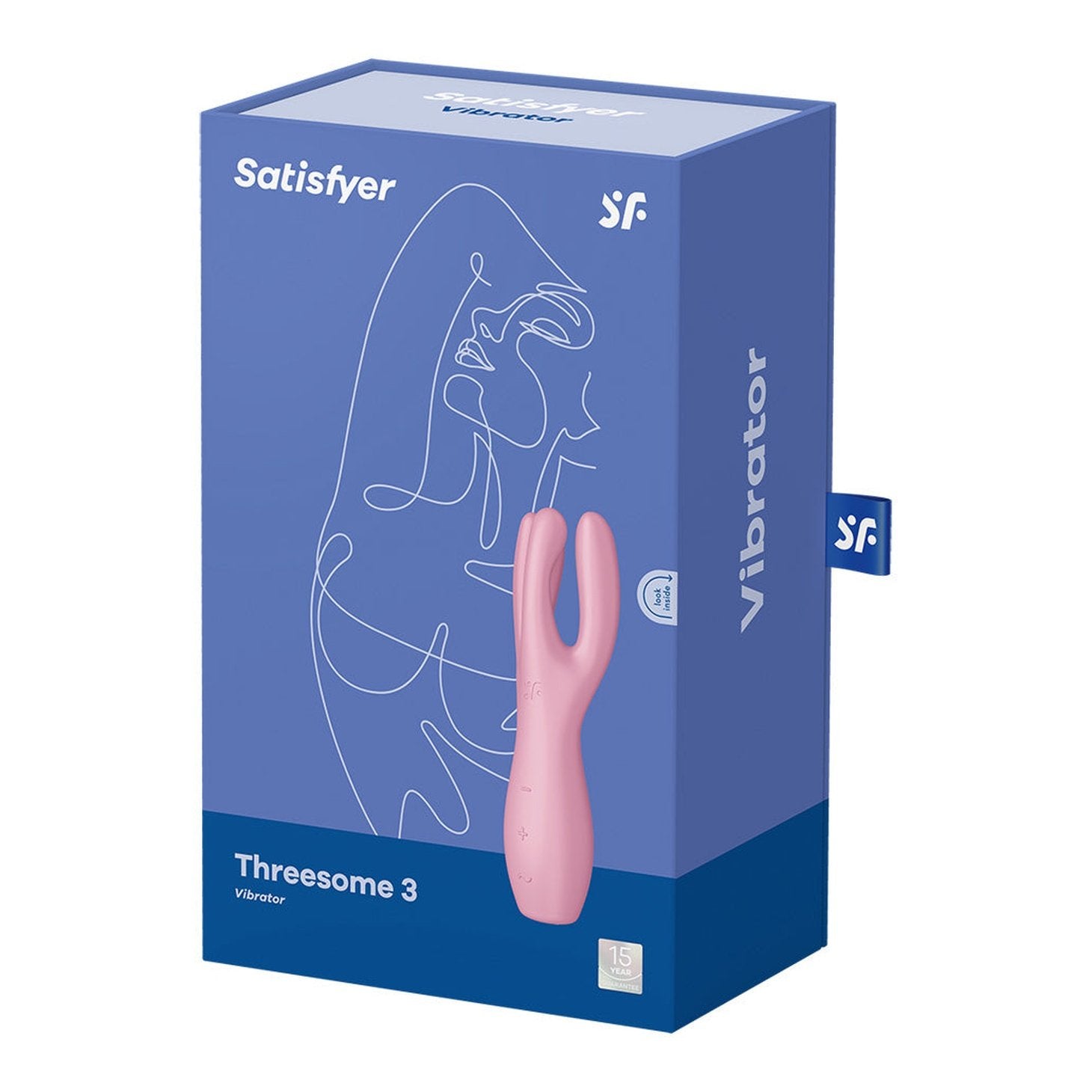 Threesome 3 Lay-on Vibrator - Pink