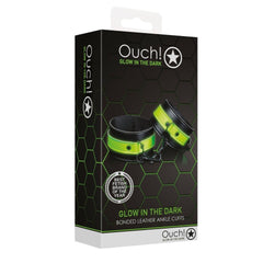 Ankle cuffs - Glow in the Dark - Neon Green/Black