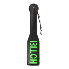 ''Bitch'' Paddle - Glow in the Dark - Black/Neon Green