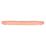 Dildo doppio Flesh 13 pollici rosa chiaro vista frontale