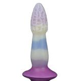 Dildo realistico 18,3 cm forma a funghetto materiale morbido rosa crema