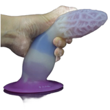 Dildo in silicone Magmara 18,3 cm viola sfumato con texture fungina