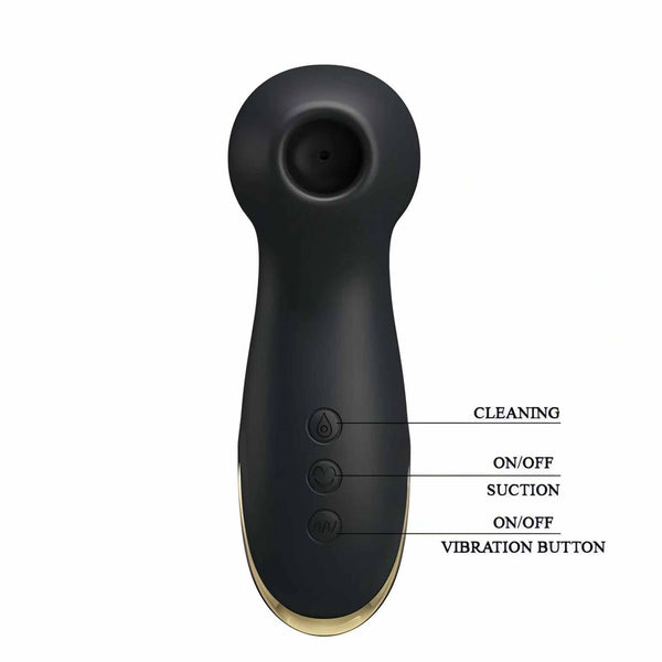 18K Vibratore e Succhiaclitoride in silicone con potente motore