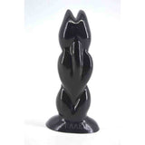 Plug anal zampa di granchio nero opaco con marchio FAAK inciso sulla base