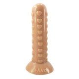 Dildo color carne chiaro FAAK 19,5 cm superficie liscia con decorazioni a cuore
