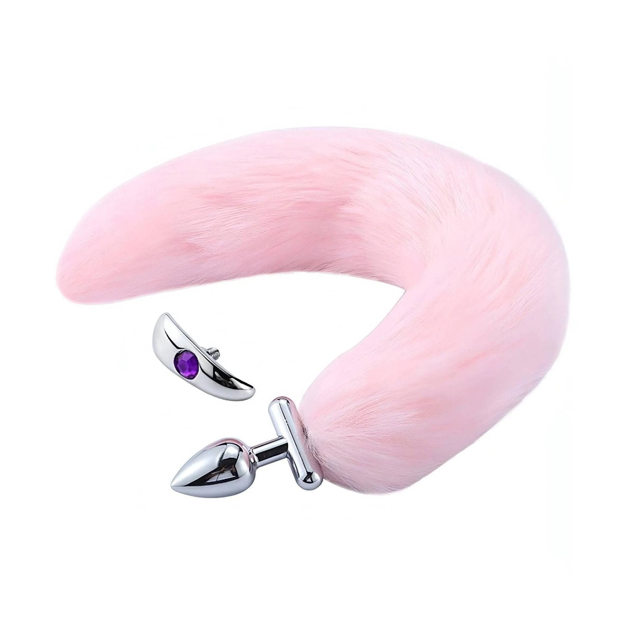 2 in 1 Convertible Fox Tail Plug Coda Bendable e Plug Removibile