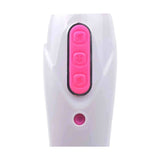 Dettaglio pulsante vibratore Lillo tre icone modalità accensione intensità