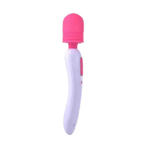 Vibratore wand Lillo impugnatura curva ergonomica presa comoda bianca