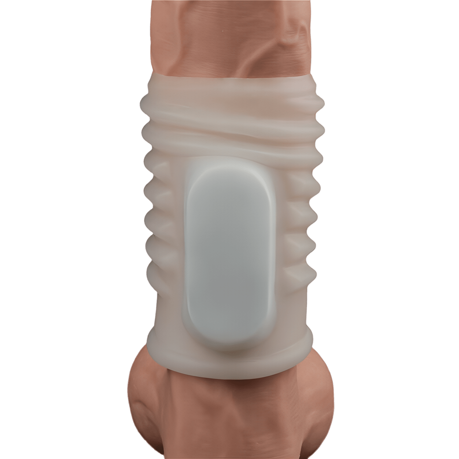 Vibrating Spiral Knights Guaina Fallica Stimolante con Vibrazione - Bianco