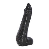 Plug anale polpo nero opaco 22cm dettagli ventose in rilievo