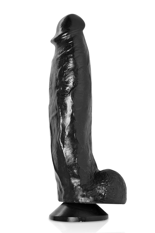 Fallo Magnum 13: dildo realistico nero 26 cm con ventosa, foto 1