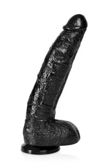 Fallo Magnum 14: dildo realistico nero 28 cm con ventosa, foto 1