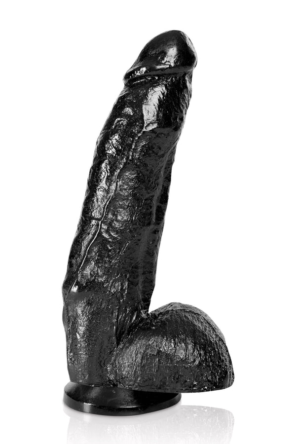 Fallo Magnum 18: dildo realistico nero 28 cm con ventosa, foto 1
