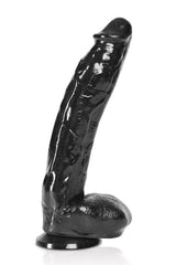 Fallo Magnum 20: dildo realistico nero 31,5 cm con ventosa, foto 1