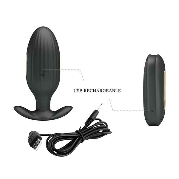 24K Plug Anale Wireless con Vibrazione ed Elettroshock