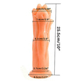 Misure plug anal zampa di orso arancione chiaro 26 cm