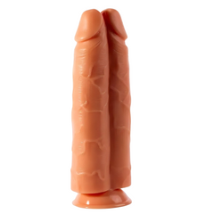 Double Penetration 11'' Dildo con Ventosa – Rosa Carne