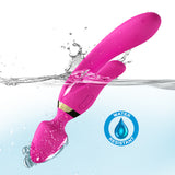 3 in 1 Vibratore Rabbit e Plug Anale
