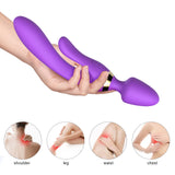 3 in 1 Vibratore Rabbit e Plug Anale