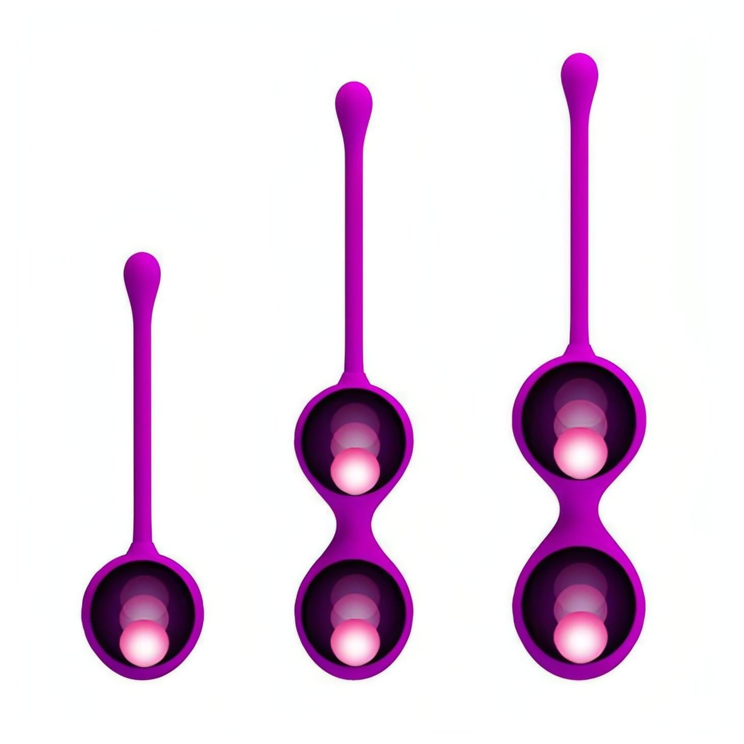 3 in 1 Kegel Ball - Set di 3 palline vaginali in silicone