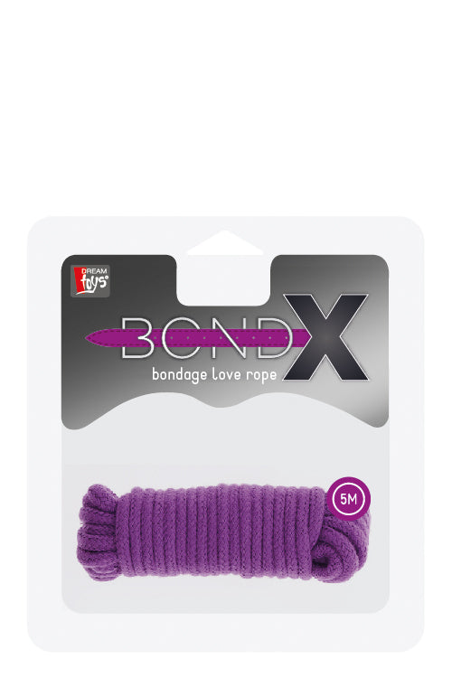 BondX Bondage Love Rope 5Mt – Viola