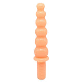Plug anale arancione con anelli sferici e base a vite