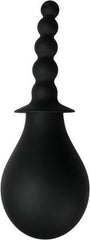 Deluxe Douche - Doccetta intima con palline anali in silicone - Nero