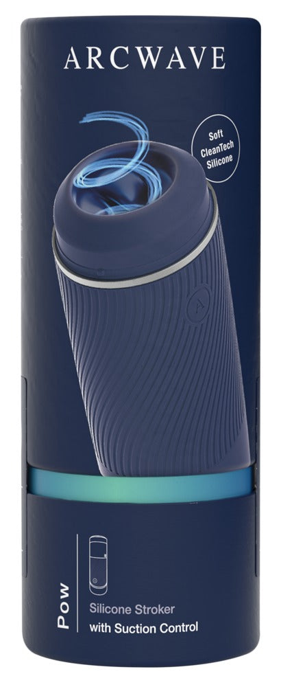 Arcwave Pow: masturbatore manuale con valvola di aspirazione, Blu, foto 3