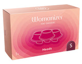Testine di ricambio Womanizer per Premium 2 e Classic 2: set da 3, Bordeaux S, foto 2