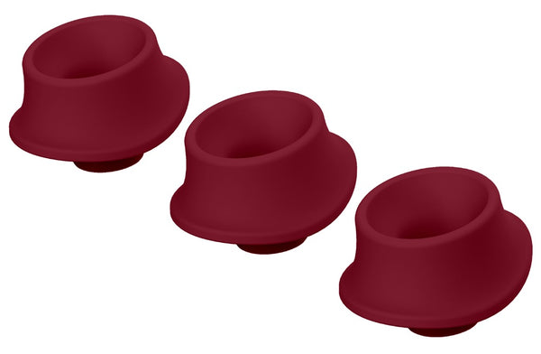 Testine di ricambio Womanizer per Premium 2 e Classic 2: set da 3, Bordeaux L, foto 1