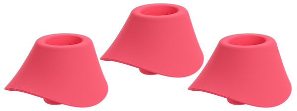 Testine di ricambio Womanizer per Blend: set da 3, Corallo M, foto 1
