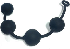 Catena Anale lunga 40 cm, 5 cm, peso totale 325 gr., in 100% silicone liscio, anallergico, duro, impermeabile e resistente