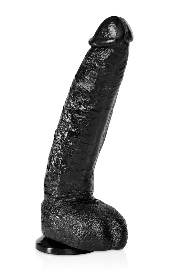 Fallo Magnum 14: dildo realistico nero 28 cm con ventosa, foto 2