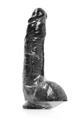 Fallo Magnum 18: dildo realistico nero 28 cm con ventosa, foto 2