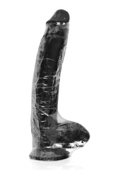 Fallo Magnum 20: dildo realistico nero 31,5 cm con ventosa, foto 2