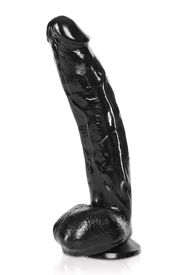 Fallo Magnum 20: dildo realistico nero 31,5 cm con ventosa, foto 5