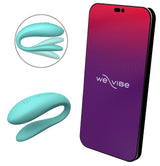 We-Vibe Sync Lite: vibratore di coppia sottile, si usa con l'app, Turchese, foto 1